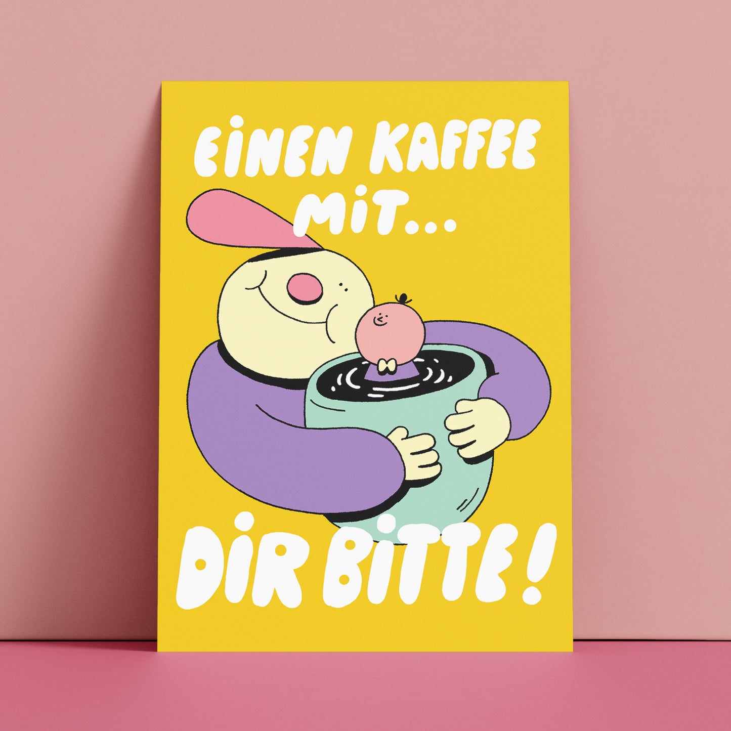Postkarte Einen Kaffee Mit...